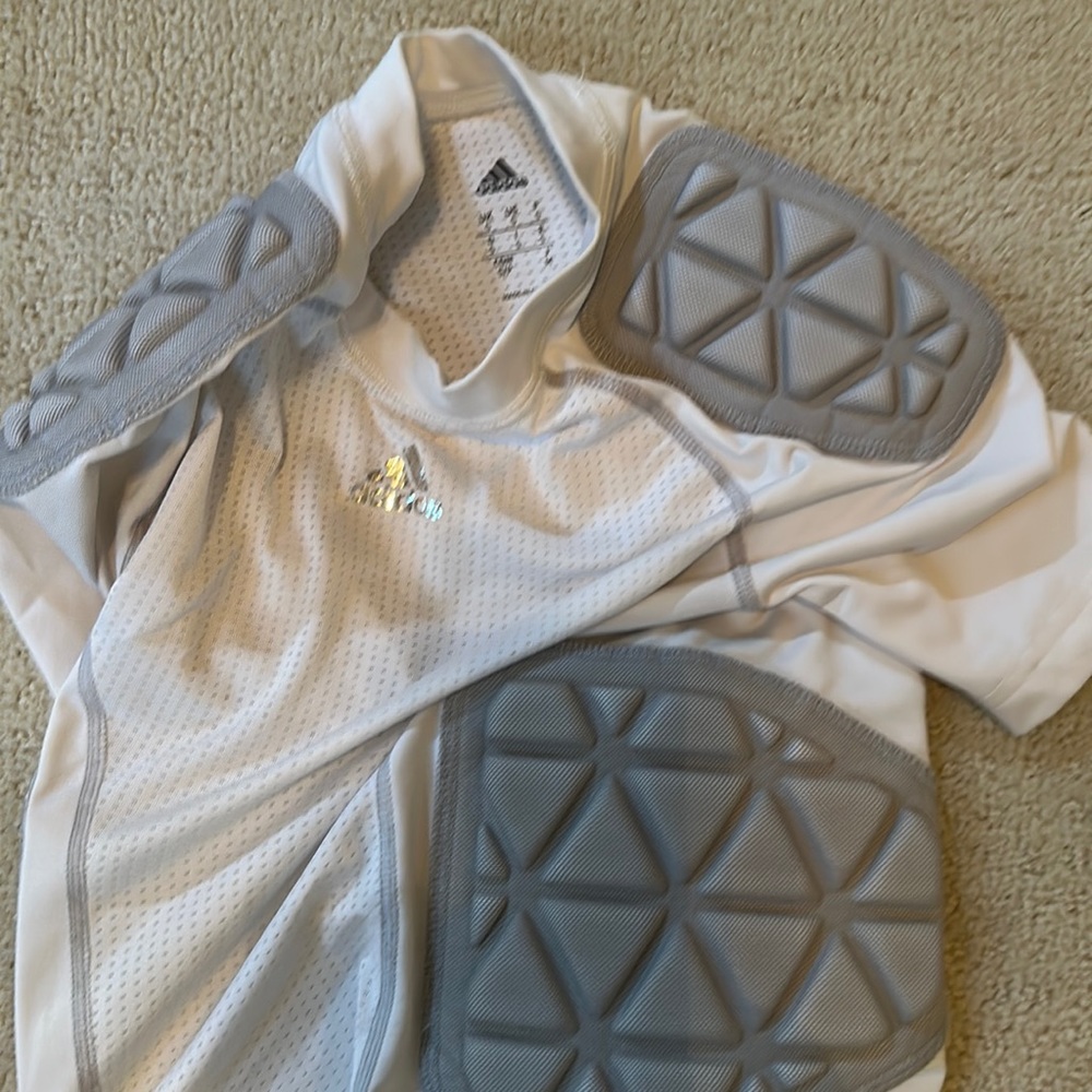 Adidas Youth S Football Padded Compression Shirt